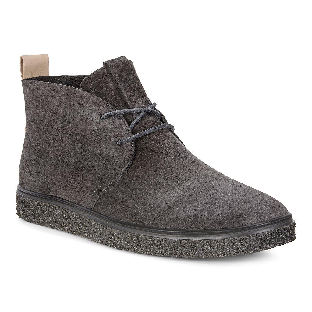 Bottines Ecco Crepetray Homme Grise 7853-IOENY